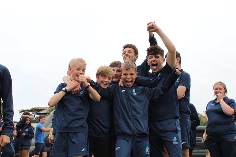 Students have asked if they can do an attendance challenge every month. Pictured: Keisha Evans, Louis Tomas, Oliver Cribbett, Findlay Harrison Jones and Declan Perry.